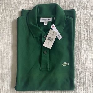 NWT Green size small slim fit Lacoste polo 🐊👕💚✨